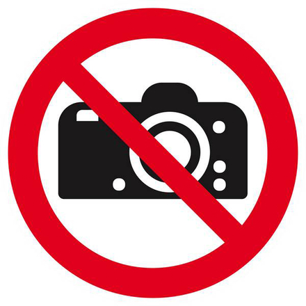 INTERDICTION DE PHOTOGRAPHIER D.300mm TALIAPLAST - 622251
