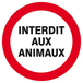 INTERDIT AUX ANIMAUX D.300mm TALIAPLAST - 622258