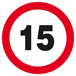 INTERDIT DE ROULER A PLUS DE 15 KM/H D.300mm TALIAPLAST - 622261