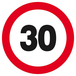 INTERDIT DE ROULER A PLUS DE 30 KM/H D.300mm TALIAPLAST - 622262