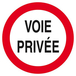 VOIE PRIVEE CIRCULATION INTERDITE D.300mm TALIAPLAST - 622265