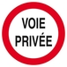 VOIE PRIVEE CIRCULATION INTERDITE D.300mm TALIAPLAST - 622265