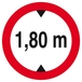 INTERDIT AUX VEHICULES DE PLUS DE 1.80M DE HAUT D.300mm TALIAPLAST - 622272