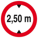 INTERDIT AUX VEHICULES DE PLUS DE 2.50M DE HAUT D.300mm TALIAPLAST - 622276