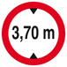 INTERDIT AUX VEHICULES DE PLUS DE 3.70M DE HAUT D.300mm TALIAPLAST - 622278