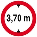 INTERDIT AUX VEHICULES DE PLUS DE 3.70M DE HAUT D.300mm TALIAPLAST - 622278