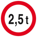 INTERDIT AUX PLUS DE +2.5 TONNES D.300mm TALIAPLAST - 622282