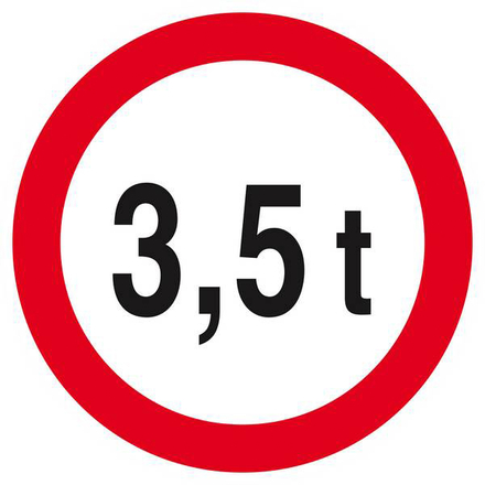 INTERDIT AUX PLUS DE +3.5 TONNES D.300mm TALIAPLAST - 622283