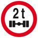 Panneau rigide INTERDIT VEHICULES PESANT S/UN ESSIEU + DE 2 T. D.300mm TALIAPLAST - 622288