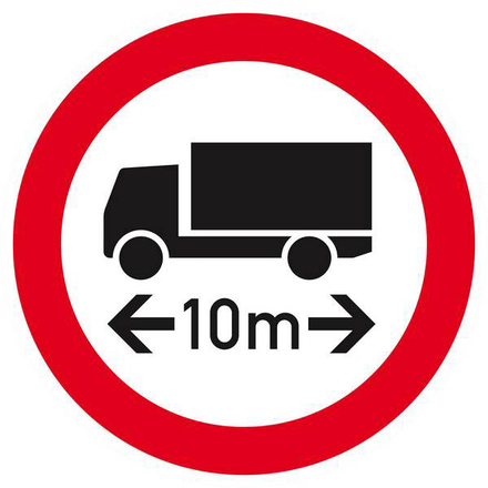 INTERDIT AUX VEHICULES DE PLUS DE 10M DE LONG D.300mm TALIAPLAST - 622289