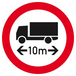 INTERDIT AUX VEHICULES DE PLUS DE 10M DE LONG D.300mm TALIAPLAST - 622289