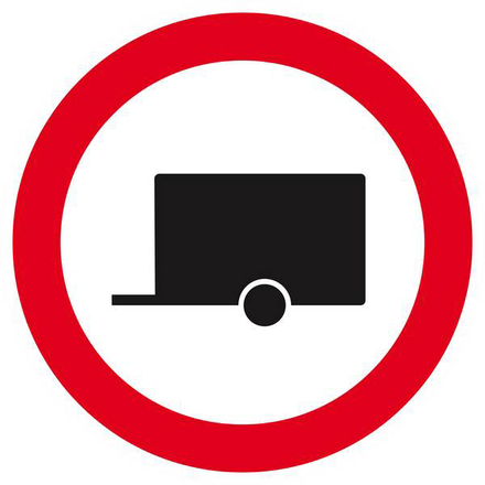 INTERDIT AUX REMORQUES D.300mm TALIAPLAST - 622295
