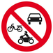 INTERDIT AUX VEHICULES MOTORISES D.300mm TALIAPLAST - 622296