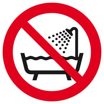 Panneau rigide NE PAS UTILISER DANS UNE BAIGNOIRE / UNE DOUCHE D.300mm TALIAPLAST - 622307