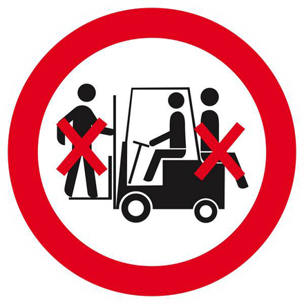 INTERDIT DE TRANSPORTER DES PERSONNES D.300mm TALIAPLAST - 622321