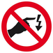 Panneau rigide INTERDIT DE TOUCHER, RISQUE D'ELECTROCUTION D.300mm TALIAPLAST - 622325