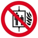 INTERD° D'UTILISER L'ASCENSEUR EN CAS D'INCENDIE D300mm TALIAPLAST - 622350