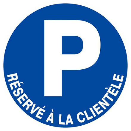 PARKING RESERVE A LA CLIENTELE D.300mm TALIAPLAST - 622519