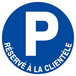 PARKING RESERVE A LA CLIENTELE D.300mm TALIAPLAST - 622519