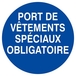 PORT DE VETEMENTS SPECIAUX OBLIGATOIRE D.300mm TALIAPLAST - 622529