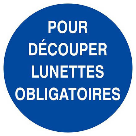 POUR DECOUPER LUNETTES OBLIGATOIRES D.300mm TALIAPLAST - 622531