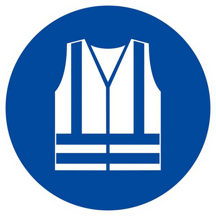 Panneau rigide GILET DE SECURITE HAUTE VISIBILITE OBLIGAT. D.300mm TALIAPLAST - 622540
