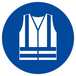 Panneau rigide GILET DE SECURITE HAUTE VISIBILITE OBLIGAT. D.300mm TALIAPLAST - 622540