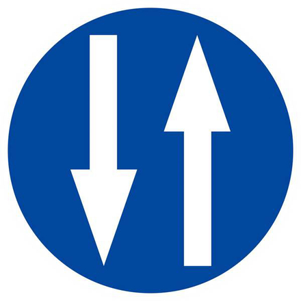 Panneau rigide CIRCULATION A DOUBLE SENS D.300mm TALIAPLAST - 622584