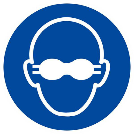Panneau rigide LUNETTES DE PROTECTION OPAQUES OBLIGATOIRES D.300mm TALIAPLAST - 622591