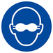 Panneau rigide LUNETTES DE PROTECTION OPAQUES OBLIGATOIRES D.300mm TALIAPLAST - 622591