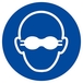 Panneau rigide LUNETTES DE PROTECTION OPAQUES OBLIGATOIRES D.300mm TALIAPLAST - 622591