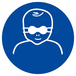Panneau rigide PROTECTION OPAQUE DES YEUX OBLIGAT. P/ ENFANTS D.300mm TALIAPLAST - 622596