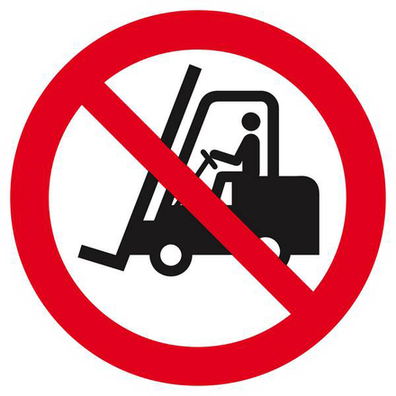 Panneau rigide INTERDIT AUX VEHICULES INDUSTRIELS D.420mm TALIAPLAST - 623201