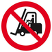 Panneau rigide INTERDIT AUX VEHICULES INDUSTRIELS D.420mm TALIAPLAST - 623201