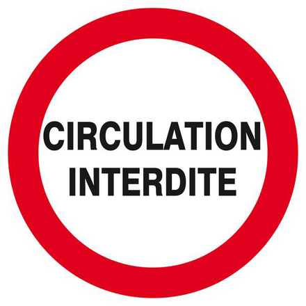 CIRCULATION INTERDITE D.420mm TALIAPLAST - 623206