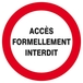 ACCES FORMELLEMENT INTERDIT D.420mm TALIAPLAST - 623213