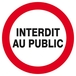 Panneau rigide INTERDIT AU PUBLIC D.420mm TALIAPLAST - 623217