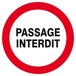 PASSAGE INTERDIT D.420mm TALIAPLAST - 623218