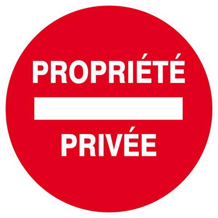 Panneau rigide PROPRIETE PRIVEE D.420mm TALIAPLAST - 623221