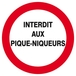 INTERDIT AUX PIQUE-NIQUEURS D.420mm TALIAPLAST - 623227