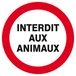 Panneau rigide INTERDIT AUX ANIMAUX D.420mm TALIAPLAST - 623228