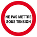 Panneau rigide NE PAS METTRE SOUS TENSION D.420mm TALIAPLAST - 623229
