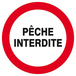 Panneau rigide PECHE INTERDITE D.420mm TALIAPLAST - 623233
