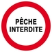 Panneau rigide PECHE INTERDITE D.420mm TALIAPLAST - 623233