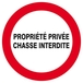 Panneau rigide PROPRIETE PRIVEE CHASSE INTERDITE D.420mm TALIAPLAST - 623234