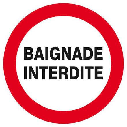 Panneau rigide BAIGNADE INTERDITE D.420mm TALIAPLAST - 623237
