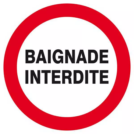Panneau rigide BAIGNADE INTERDITE D.420mm TALIAPLAST - 623237