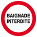 Panneau rigide BAIGNADE INTERDITE D.420mm TALIAPLAST - 623237