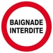 Panneau rigide BAIGNADE INTERDITE D.420mm TALIAPLAST - 623237