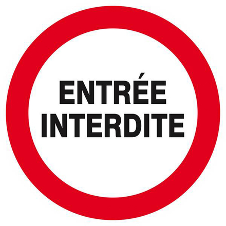ENTREE INTERDITE D.420mm TALIAPLAST - 623243